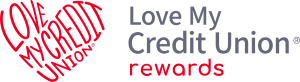 Love My Credit Union rewards logo.
